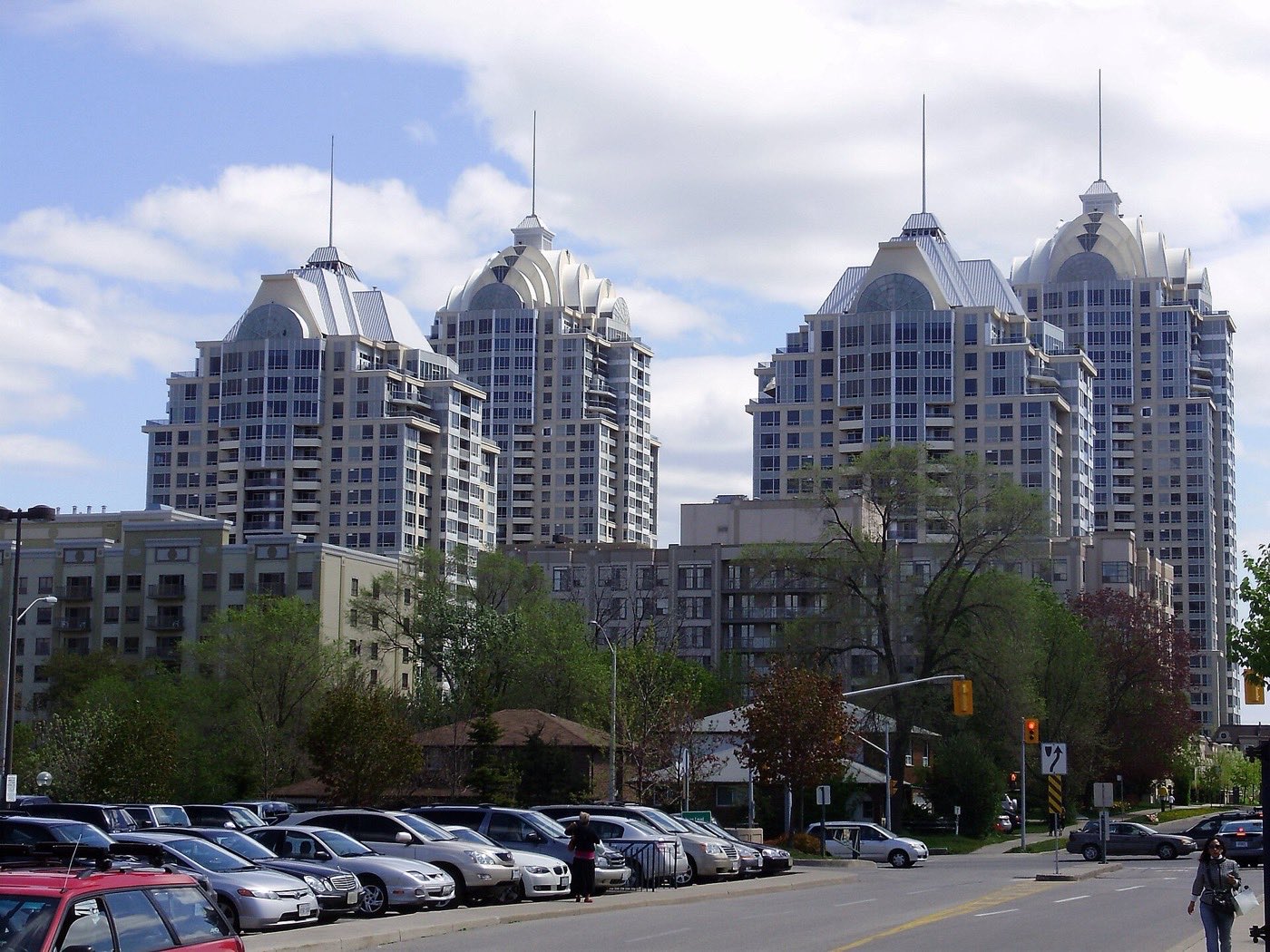 Condominium towers at Bayview Village, Toronto